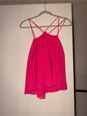 Women’s Strappy Hot Pink Sleeveless Top